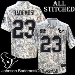 Camo EmbroideCamo Johnson Bademosi Jersey Houston Texans #23 Stitched Jerseys