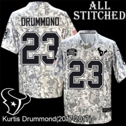 Camo EmbroideCamo Kurtis Drummond Jersey Houston Texans #23 Stitched Jerseys