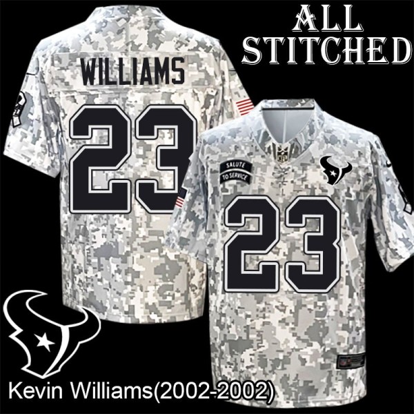 Camo EmbroideCamo Kevin Williams Jersey Houston Texans #23 Stitched Jerseys