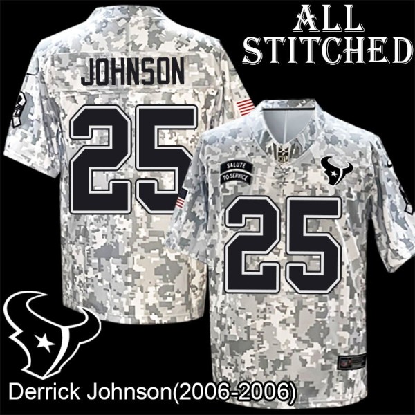 Camo EmbroideCamo Derrick Johnson Jersey Houston Texans #25 Stitched Jerseys
