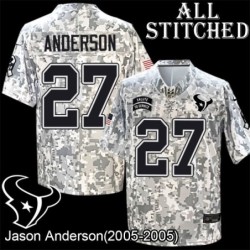 Camo EmbroideCamo Jason Anderson Jersey Houston Texans #27 Stitched Jerseys