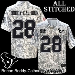 Camo EmbroideCamo Briean Boddy-Calhoun Jersey Houston Texans #28 Stitched Jerseys