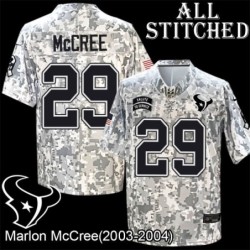 Camo EmbroideCamo Marlon McCree Jersey Houston Texans #29 Stitched Jerseys