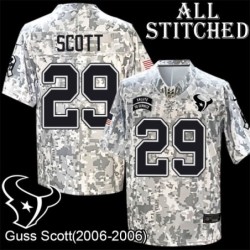 Camo EmbroideCamo Guss Scott Jersey Houston Texans #29 Stitched Jerseys