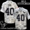 Camo EmbroideCamo Curome Cox Jersey Houston Texans #40 Stitched Jerseys
