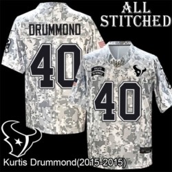 Camo EmbroideCamo Kurtis Drummond Jersey Houston Texans #40 Stitched Jerseys