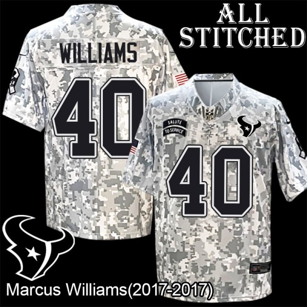 Camo EmbroideCamo Marcus Williams Jersey Houston Texans #40 Stitched Jerseys
