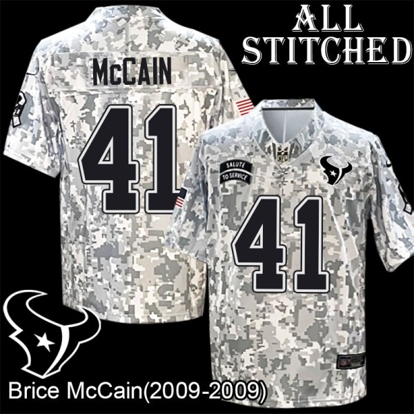 Camo EmbroideCamo Brice McCain Jersey Houston Texans #41 Stitched Jerseys