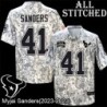Camo EmbroideCamo Myjai Sanders Jersey Houston Texans #41 Stitched Jerseys