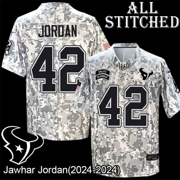 Camo EmbroideCamo Jawhar Jordan Jersey Houston Texans #42 Stitched Jerseys