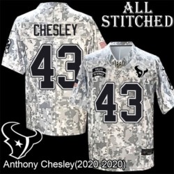 Camo EmbroideCamo Anthony Chesley Jersey Houston Texans #43 Stitched Jerseys
