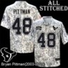 Camo EmbroideCamo Bryan Pittman Jersey Houston Texans #48 Stitched Jerseys