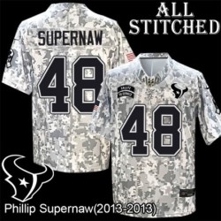 Camo EmbroideCamo Phillip Supernaw Jersey Houston Texans #48 Stitched Jerseys