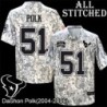 Camo EmbroideCamo DaShon Polk Jersey Houston Texans #51 Stitched Jerseys