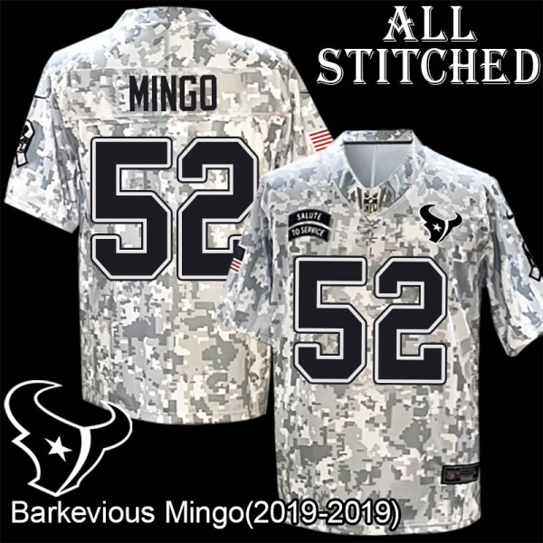 Camo EmbroideCamo Barkevious Mingo Jersey Houston Texans #52 Stitched Jerseys