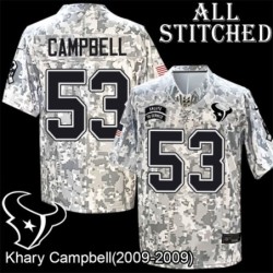 Camo EmbroideCamo Khary Campbell Jersey Houston Texans #53 Stitched Jerseys