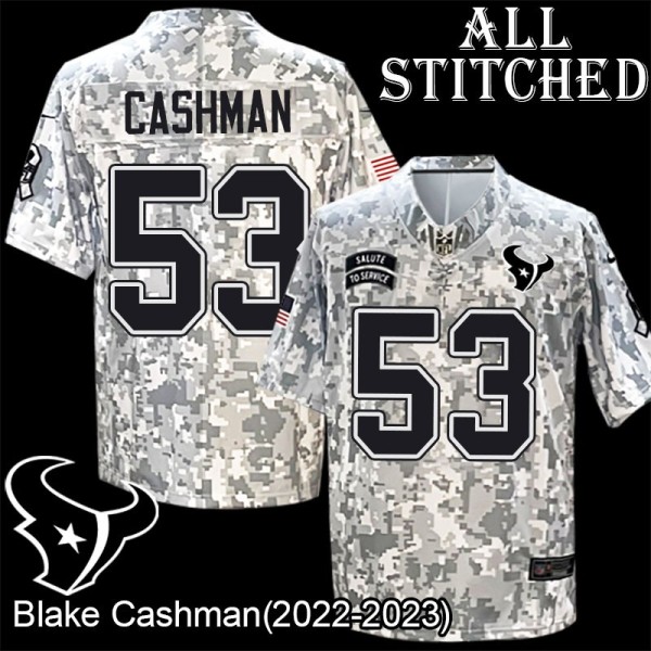 Camo EmbroideCamo Blake Cashman Jersey Houston Texans #53 Stitched Jerseys