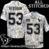 Camo EmbroideCamo William Kershaw Jersey Houston Texans #53 Stitched Jerseys