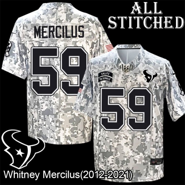 Camo EmbroideCamo Whitney Mercilus Jersey Houston Texans #59 Stitched Jerseys
