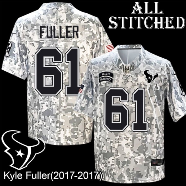 Camo EmbroideCamo Kyle Fuller Jersey Houston Texans #61 Stitched Jerseys