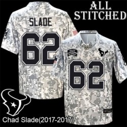 Camo EmbroideCamo Chad Slade Jersey Houston Texans #62 Stitched Jerseys