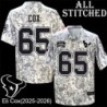 Camo EmbroideCamo Eli Cox Jersey Houston Texans #65 Stitched Jerseys
