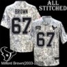 Camo EmbroideCamo Milford Brown Jersey Houston Texans #67 Stitched Jerseys