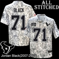 Camo EmbroideCamo Jordan Black Jersey Houston Texans #71 Stitched Jerseys