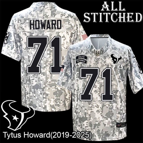 Camo EmbroideCamo Tytus Howard Jersey Houston Texans #71 Stitched Jerseys