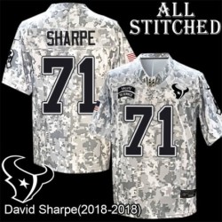 Camo EmbroideCamo David Sharpe Jersey Houston Texans #71 Stitched Jerseys