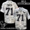 Camo EmbroideCamo Braden Smith Jersey Houston Texans #71 Stitched Jerseys