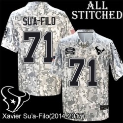 Camo EmbroideCamo Xavier Su'a-Filo Jersey Houston Texans #71 Stitched Jerseys