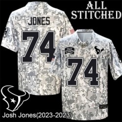 Camo EmbroideCamo Josh Jones Jersey Houston Texans #74 Stitched Jerseys