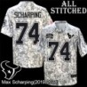 Camo EmbroideCamo Max Scharping Jersey Houston Texans #74 Stitched Jerseys