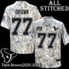 Camo EmbroideCamo Trent Brown Jersey Houston Texans #77 Stitched Jerseys