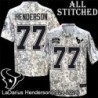 Camo EmbroideCamo LaDarius Henderson Jersey Houston Texans #77 Stitched Jerseys