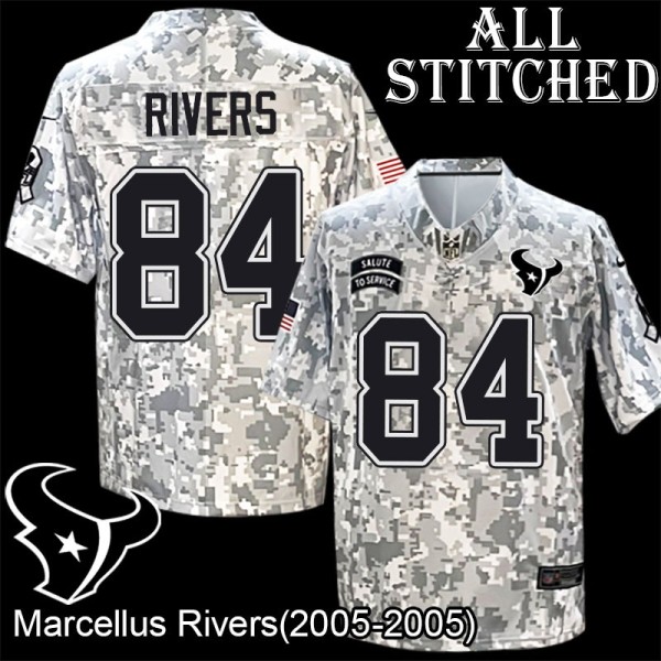 Camo EmbroideCamo Marcellus Rivers Jersey Houston Texans #84 Stitched Jerseys