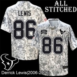 Camo EmbroideCamo Derrick Lewis Jersey Houston Texans #86 Stitched Jerseys