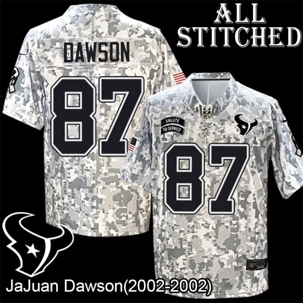Camo EmbroideCamo JaJuan Dawson Jersey Houston Texans #87 Stitched Jerseys