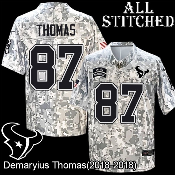 Camo EmbroideCamo Demaryius Thomas Jersey Houston Texans #87 Stitched Jerseys