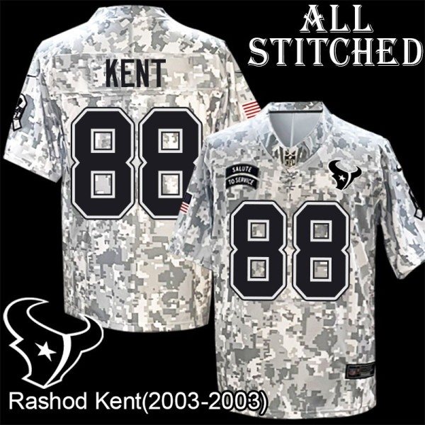 Camo EmbroideCamo Rashod Kent Jersey Houston Texans #88 Stitched Jerseys