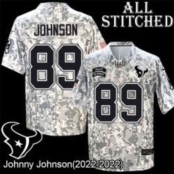 Camo EmbroideCamo Johnny Johnson Jersey Houston Texans #89 Stitched Jerseys