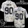 Camo EmbroideCamo D.J. Smith Jersey Houston Texans #90 Stitched Jerseys
