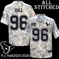 Camo EmbroideCamo P.J. Hall Jersey Houston Texans #96 Stitched Jerseys