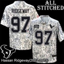 Camo EmbroideCamo Hassan Ridgeway Jersey Houston Texans #97 Stitched Jerseys