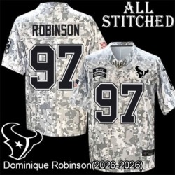 Camo EmbroideCamo Dominique Robinson Jersey Houston Texans #97 Stitched Jerseys