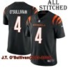 Black Home Embroidered J.T. O'Sullivan Cincinnati Bengals #4 Stitched Jersey