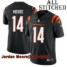 Black Home Embroidered Jordan Moore Cincinnati Bengals #14 Stitched Jersey