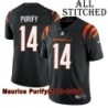 Black Home Embroidered Maurice Purify Cincinnati Bengals #14 Stitched Jersey