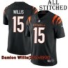 Black Home Embroidered Damion Willis Cincinnati Bengals #15 Stitched Jersey